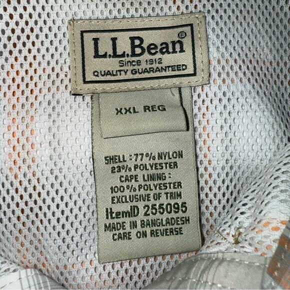 L.L. Bean Men's Mesh Lined Short Sleeve Button Up Shirt Hiking Camping Size XXL - Picture 3 of 6